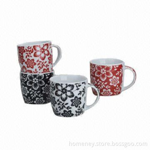 Ceramic mugs with decal